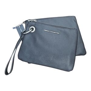 French Connection Charcoal Wristlet Bag NWT‎